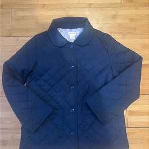 J.Crew Crewcuts Midnight Blue Quilted Jacket - Girls Small